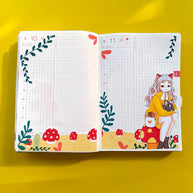Cat | Fluffy Tails | Hobonichi A6 Daily Sticker Kit - a065