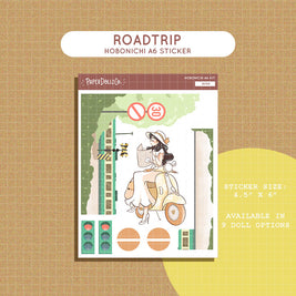 Roundtrip | Wanderlust | Hobonichi A6 Daily Sticker Kit - a066