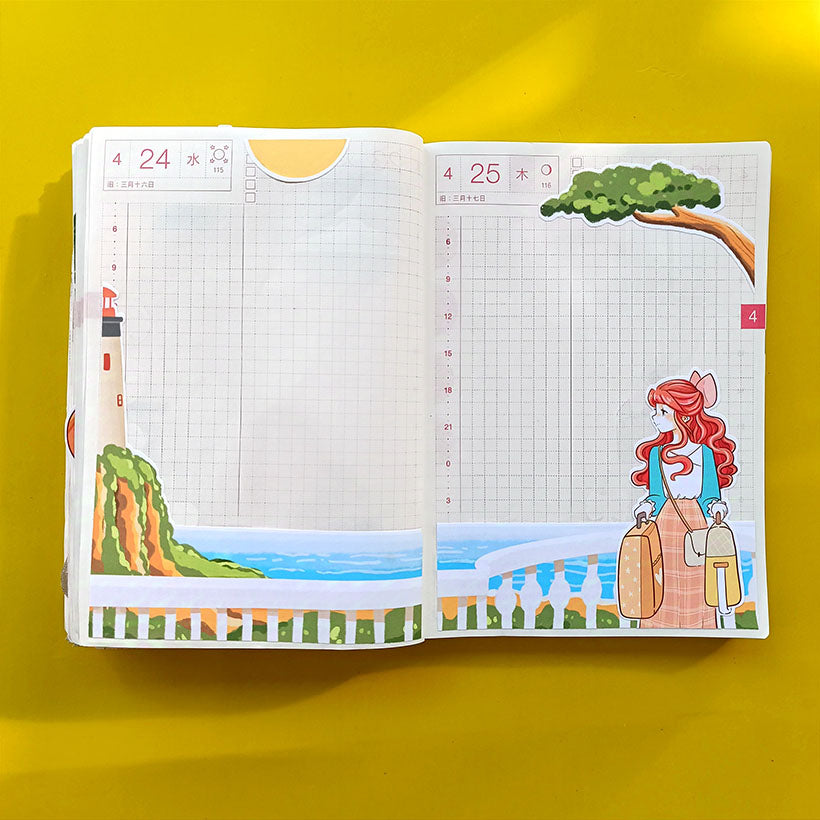 Adventure | Wanderlust | Hobonichi A6 Daily Sticker Kit - a068