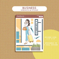 Business | Wanderlust | Hobonichi A6 Daily Sticker Kit - a069