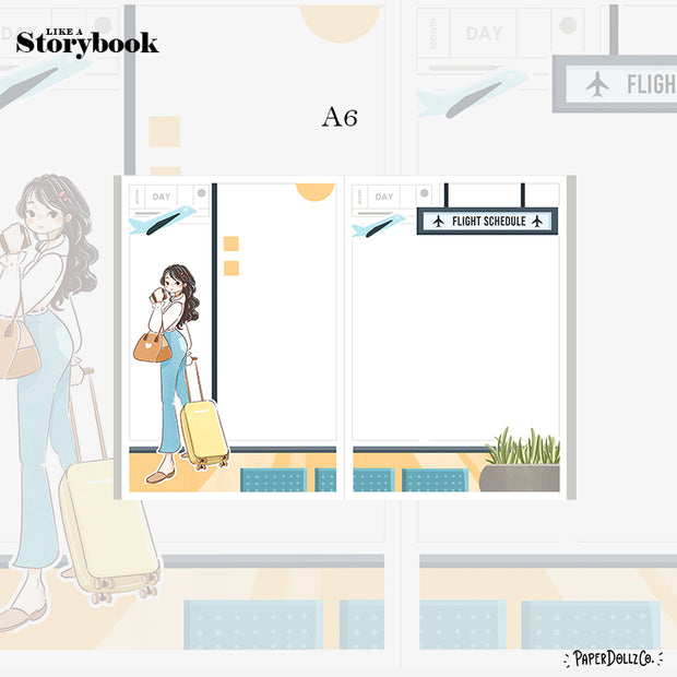 Business | Wanderlust | Hobonichi A6 Daily Sticker Kit - a069