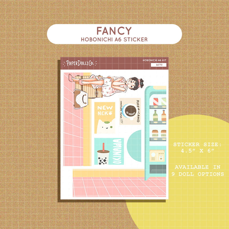 Fancy | Wanderlust | Hobonichi A6 Daily Sticker Kit - a070