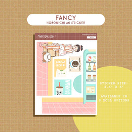 Fancy | Wanderlust | Hobonichi A6 Daily Sticker Kit - a070