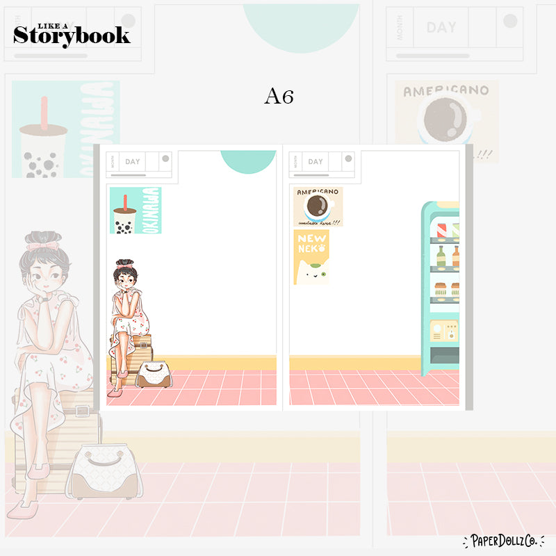 Fancy | Wanderlust | Hobonichi A6 Daily Sticker Kit - a070