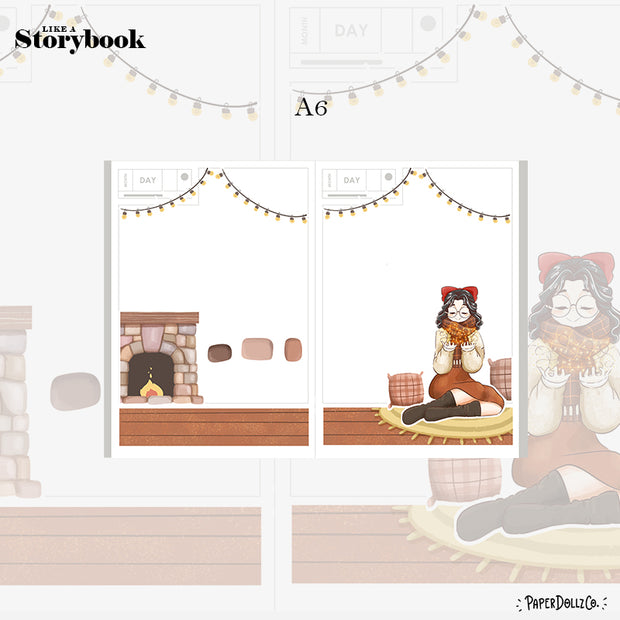 Festive | Winter Solstice | Hobonichi A6 Daily Sticker Kit - a071