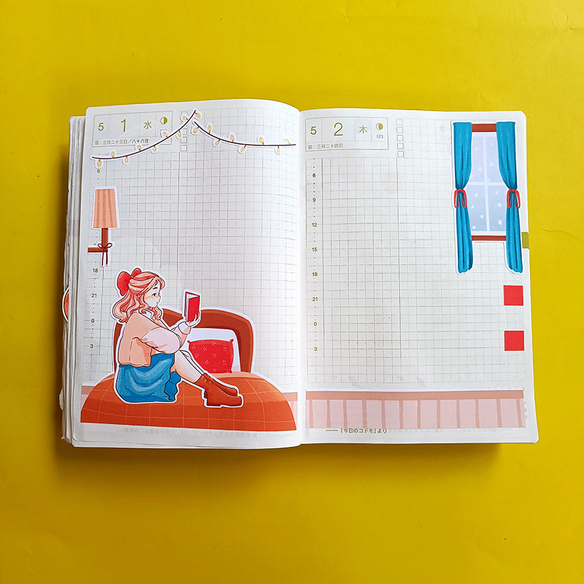 Winter | Winter Solstice | Hobonichi A6 Daily Sticker Kit - a072