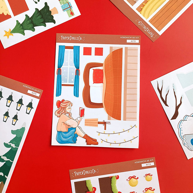 Winter | Winter Solstice | Hobonichi A6 Daily Sticker Kit - a072