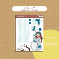 Frosty | Winter Solstice | Hobonichi A6 Daily Sticker Kit - a073