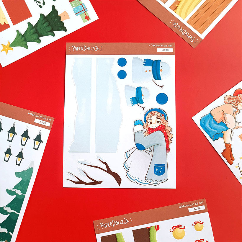 Frosty | Winter Solstice | Hobonichi A6 Daily Sticker Kit - a073
