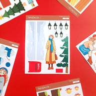 Work | Winter Solstice | Hobonichi A6 Daily Sticker Kit - a075
