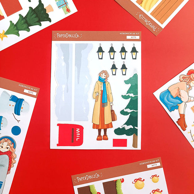 Work | Winter Solstice | Hobonichi A6 Daily Sticker Kit - a075