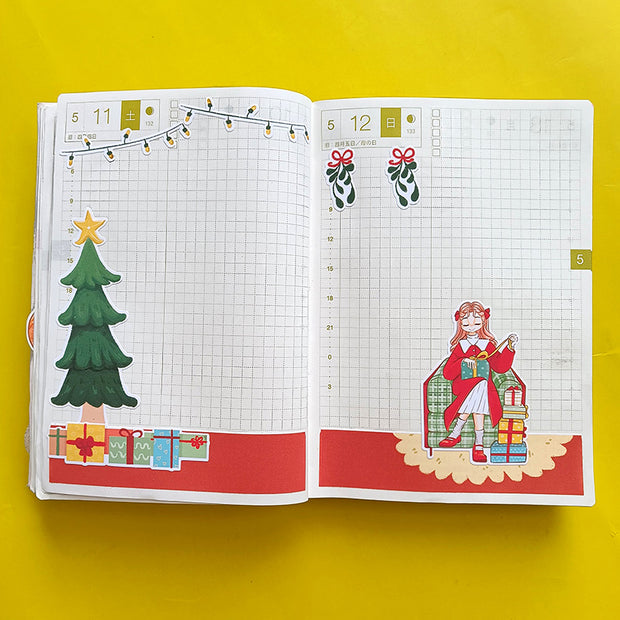 Merry | Winter Solstice | Hobonichi A6 Daily Sticker Kit - a076