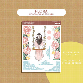 Flora | Reclaiming My Radiance | Hobonichi A6 Daily Sticker Kit - a084
