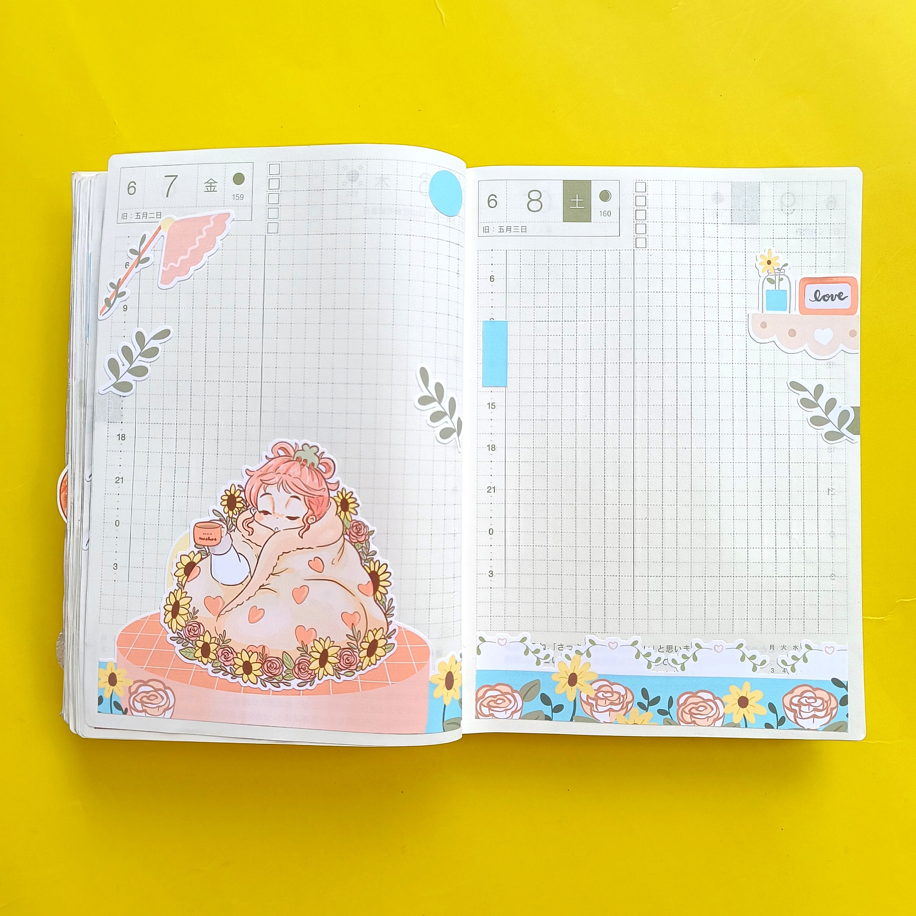 Breakfast | Reclaiming My Radiance | Hobonichi A6 Daily Sticker Kit - a085