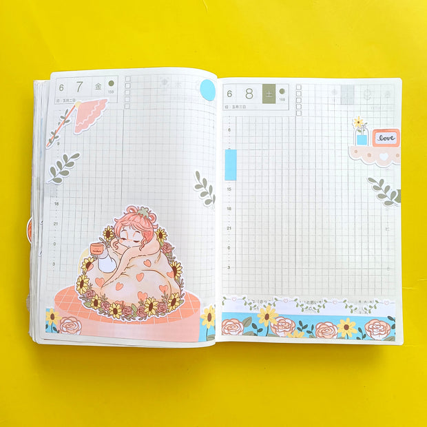 Breakfast | Reclaiming My Radiance | Hobonichi A6 Daily Sticker Kit - a085