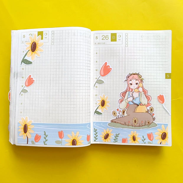 Thrive | Reclaiming My Radiance | Hobonichi A6 Daily Sticker Kit - a086
