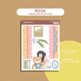 Rosa | Midnight Dreamcatcher | Hobonichi A6 Daily Sticker Kit - a087