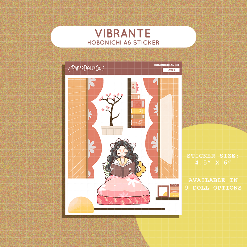 Vibrante | Midnight Dreamcatcher | Hobonichi A6 Daily Sticker Kit - a088