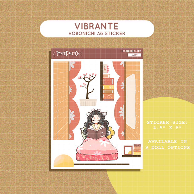 Vibrante | Midnight Dreamcatcher | Hobonichi A6 Daily Sticker Kit - a088