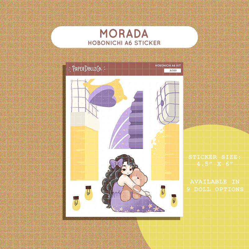 Morada | Midnight Dreamcatcher | Hobonichi A6 Daily Sticker Kit - a089