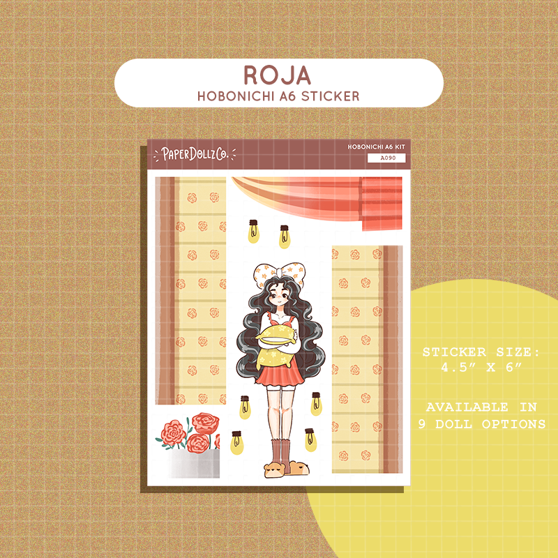 Roja | Midnight Dreamcatcher | Hobonichi A6 Daily Sticker Kit - a090