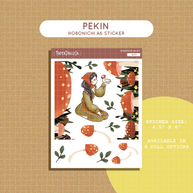 Pekin | Birds of Autumn | Hobonichi A6 Daily Sticker Kit - a101