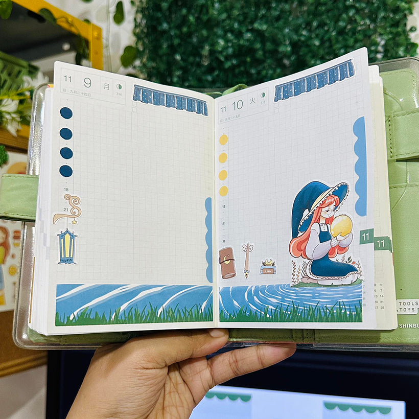 Lunar | Enchanted | Hobonichi A6 Daily Sticker Kit - a002