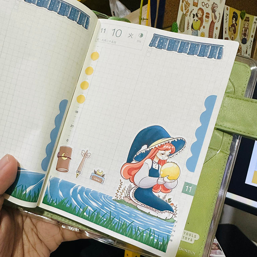 Lunar | Enchanted | Hobonichi A6 Daily Sticker Kit - a002