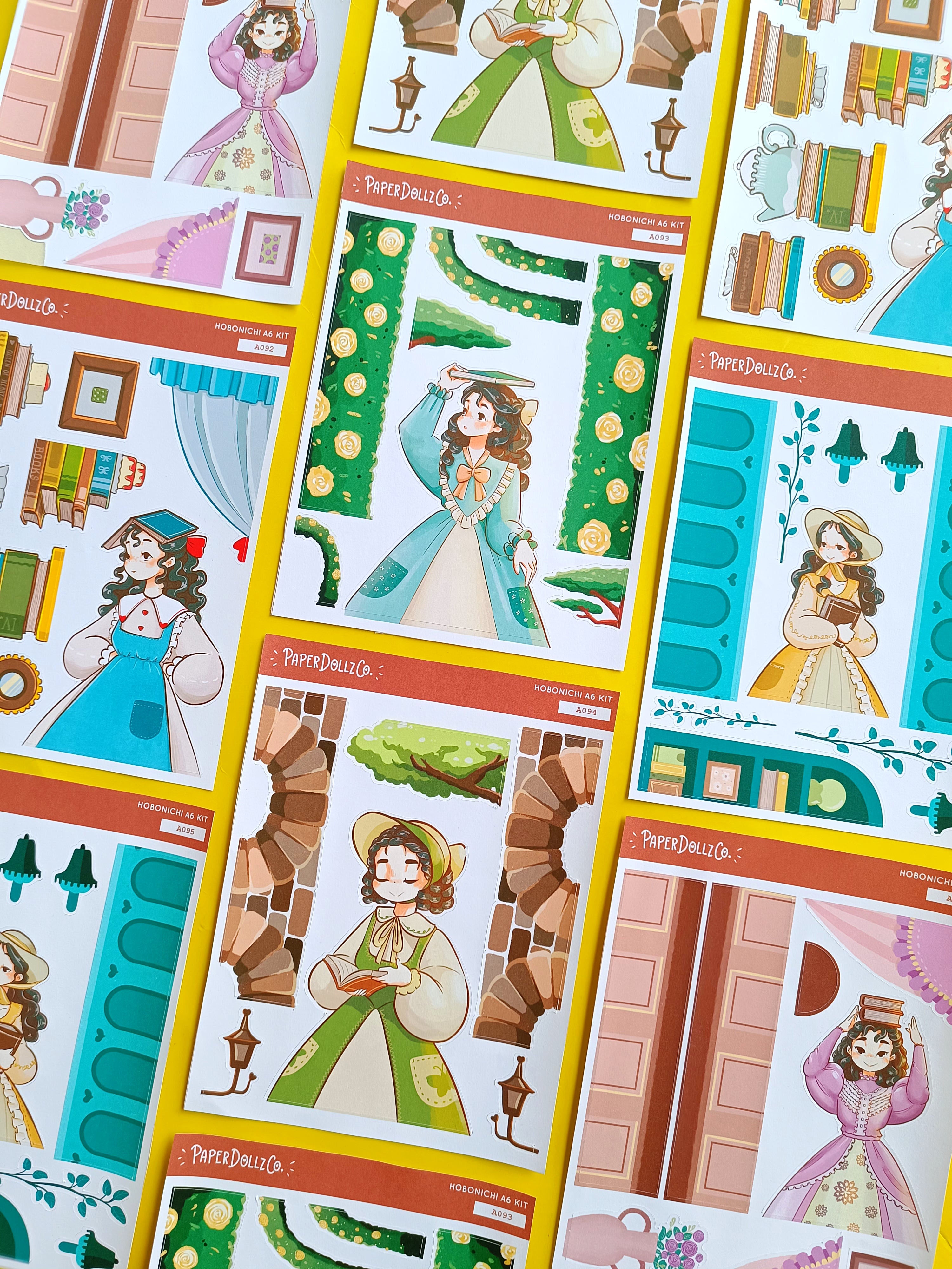 Ethel | Victorian Muses | Hobonichi A6 Daily Sticker Kit - a095