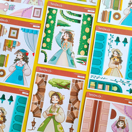 Ethel | Victorian Muses | Hobonichi A6 Daily Sticker Kit - a095