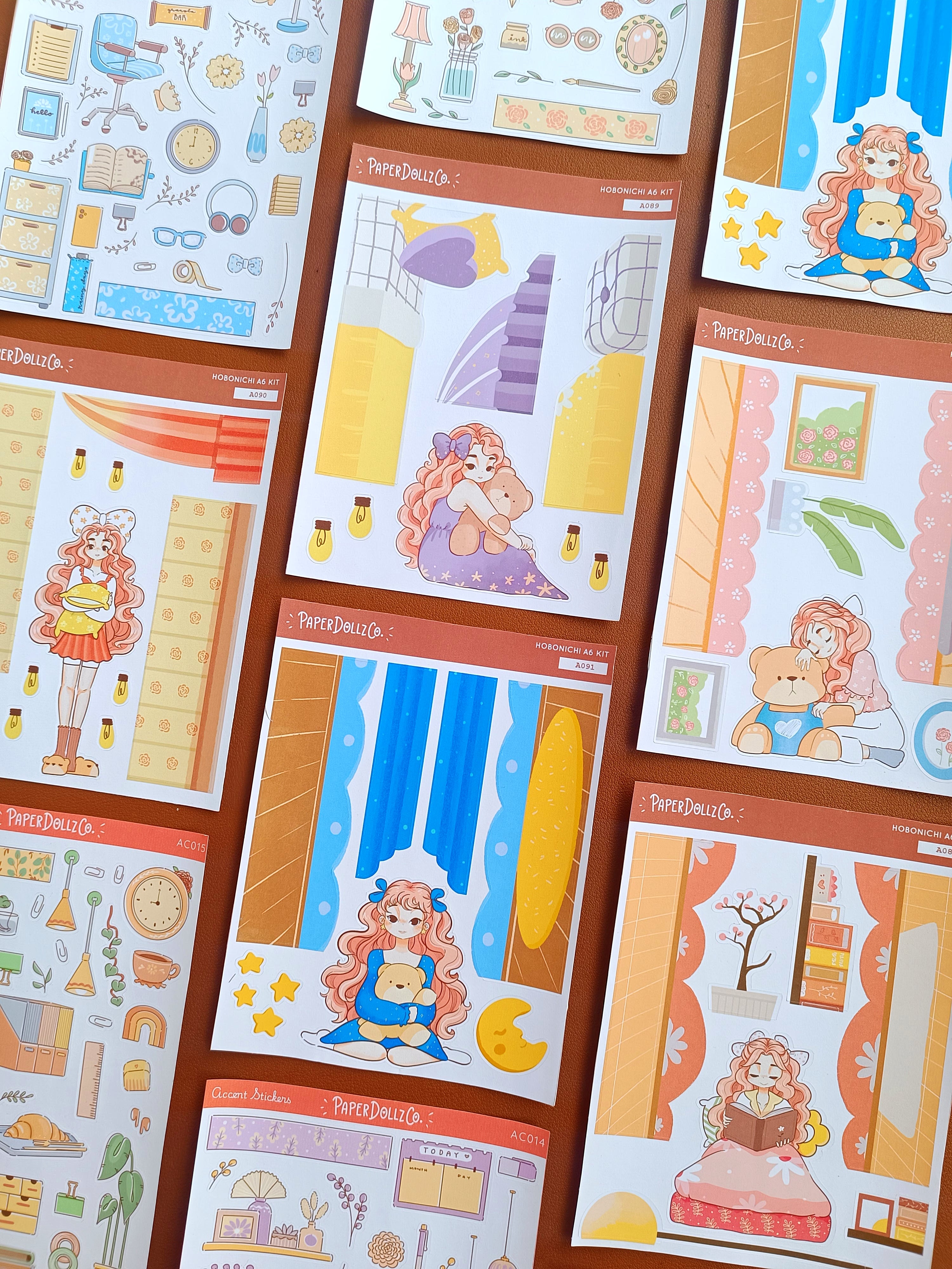 Rosa | Midnight Dreamcatcher | Hobonichi A6 Daily Sticker Kit - a087