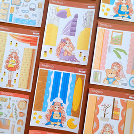 Rosa | Midnight Dreamcatcher | Hobonichi A6 Daily Sticker Kit - a087