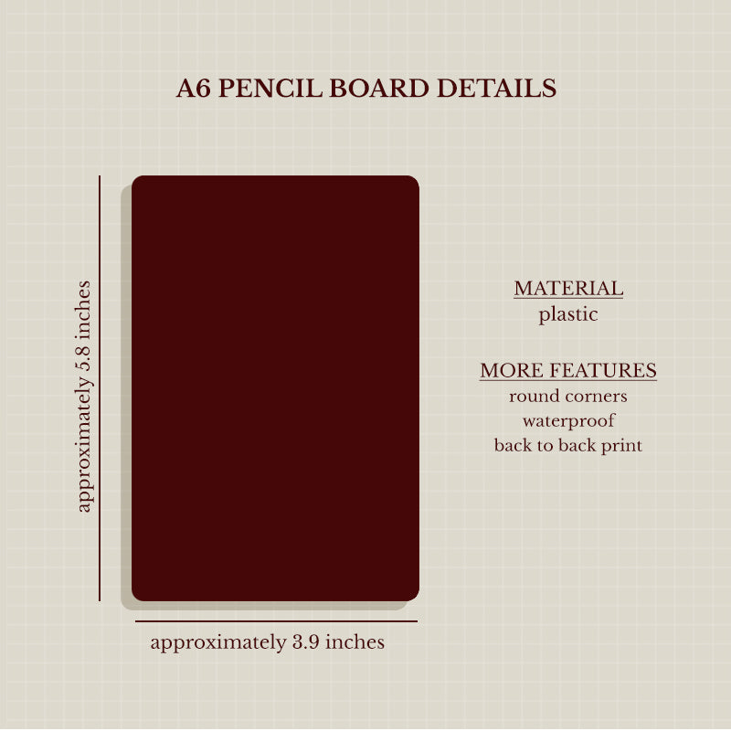 PaperDollzCo | A6 Pencil Board - PB002