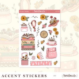 Spring Journal | Accent Sticker | PaperDollzCo | ac001