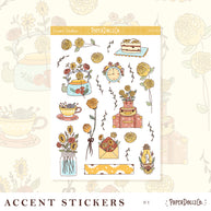 Spring Journal | Accent Sticker | PaperDollzCo | ac002