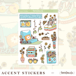 Spring Journal | Accent Sticker | PaperDollzCo | ac003