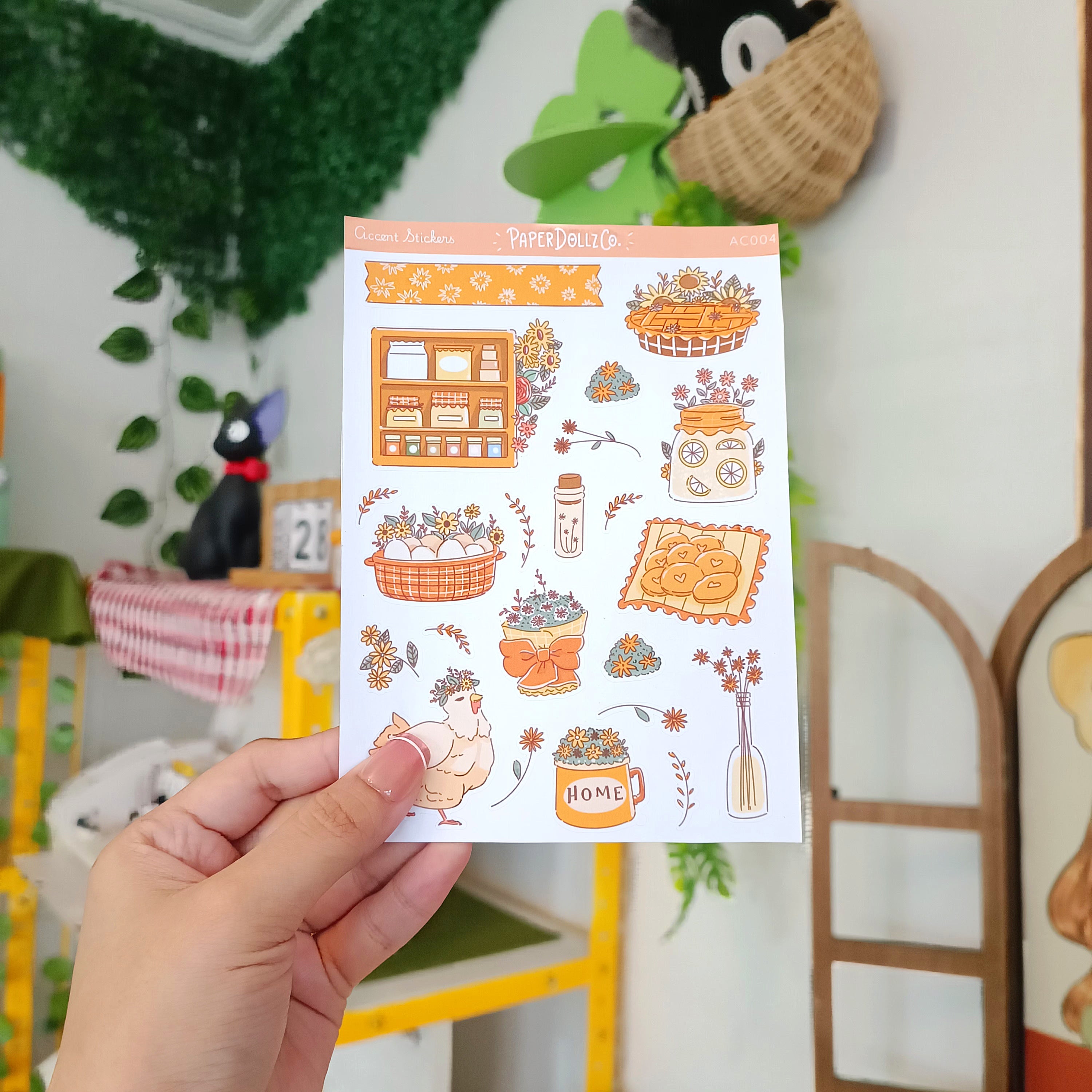 Spring Journal | Accent Sticker | PaperDollzCo | ac004