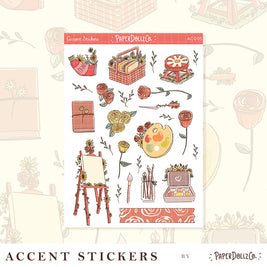 Spring Journal | Accent Sticker | PaperDollzCo | ac005