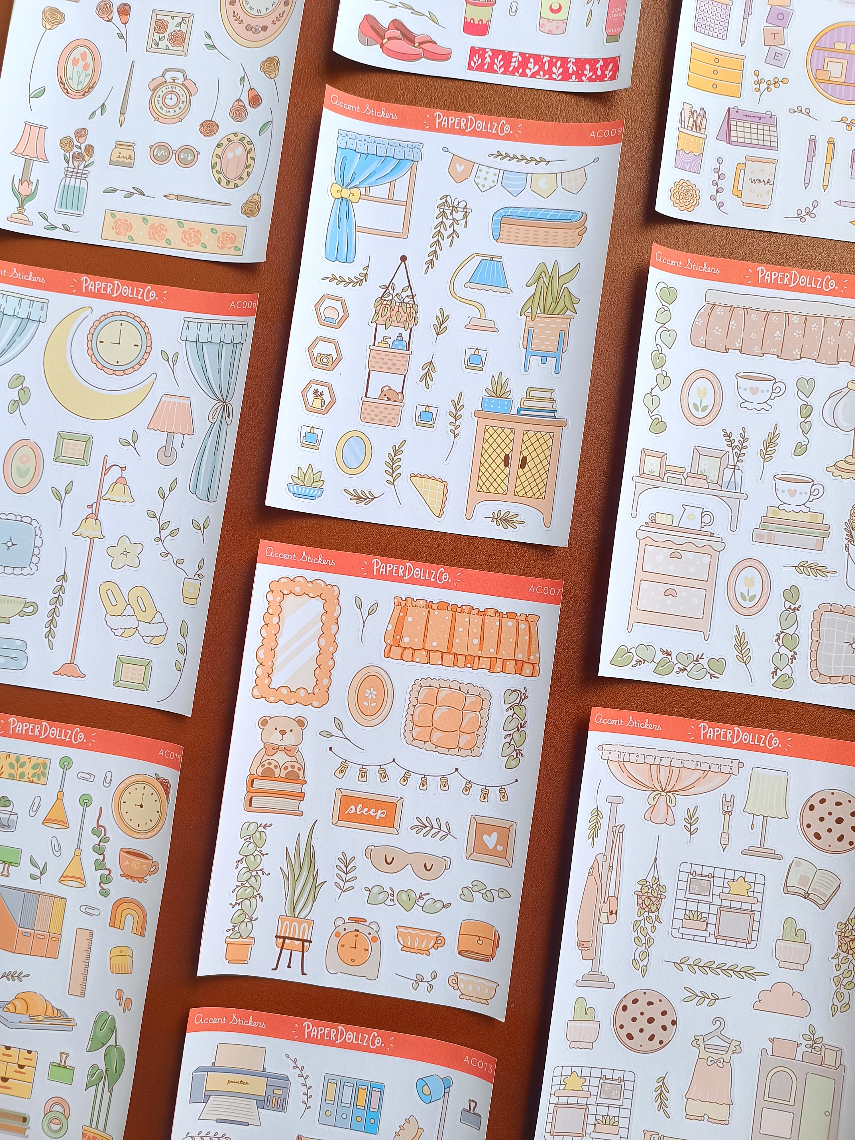 Pastel Home | Accent Sticker | PaperDollzCo | ac008