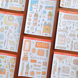 Pastel Home | Accent Sticker | PaperDollzCo | ac008