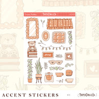 Pastel Home | Accent Sticker | PaperDollzCo | ac007