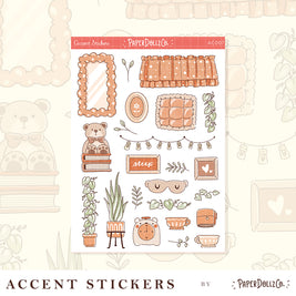 Pastel Home | Accent Sticker | PaperDollzCo | ac007