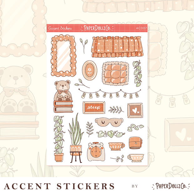 Pastel Home | Accent Sticker | PaperDollzCo | ac007