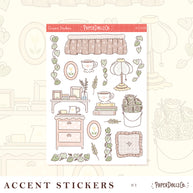 Pastel Home | Accent Sticker | PaperDollzCo | ac008