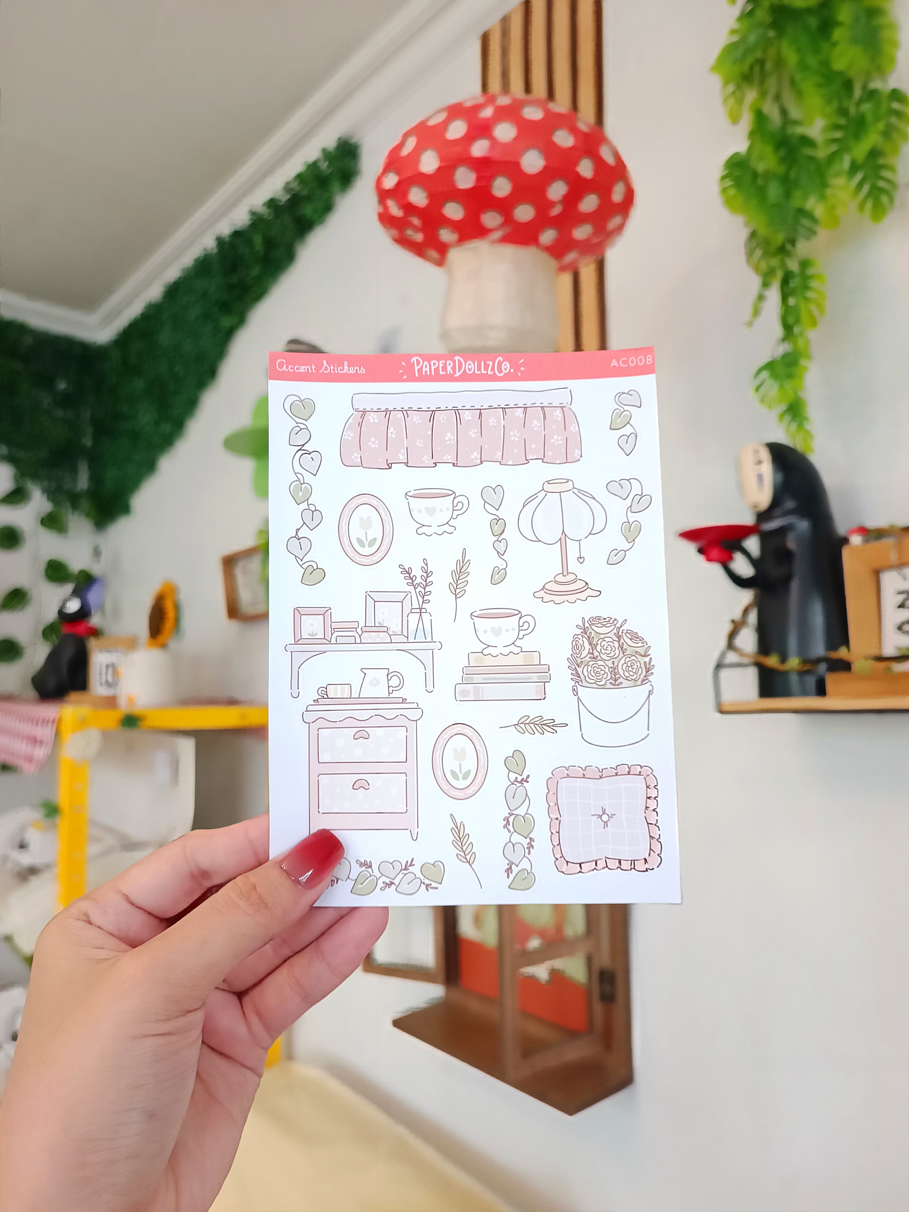 Pastel Home | Accent Sticker | PaperDollzCo | ac008