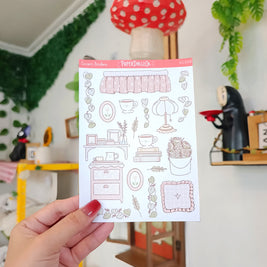 Pastel Home | Accent Sticker | PaperDollzCo | ac008