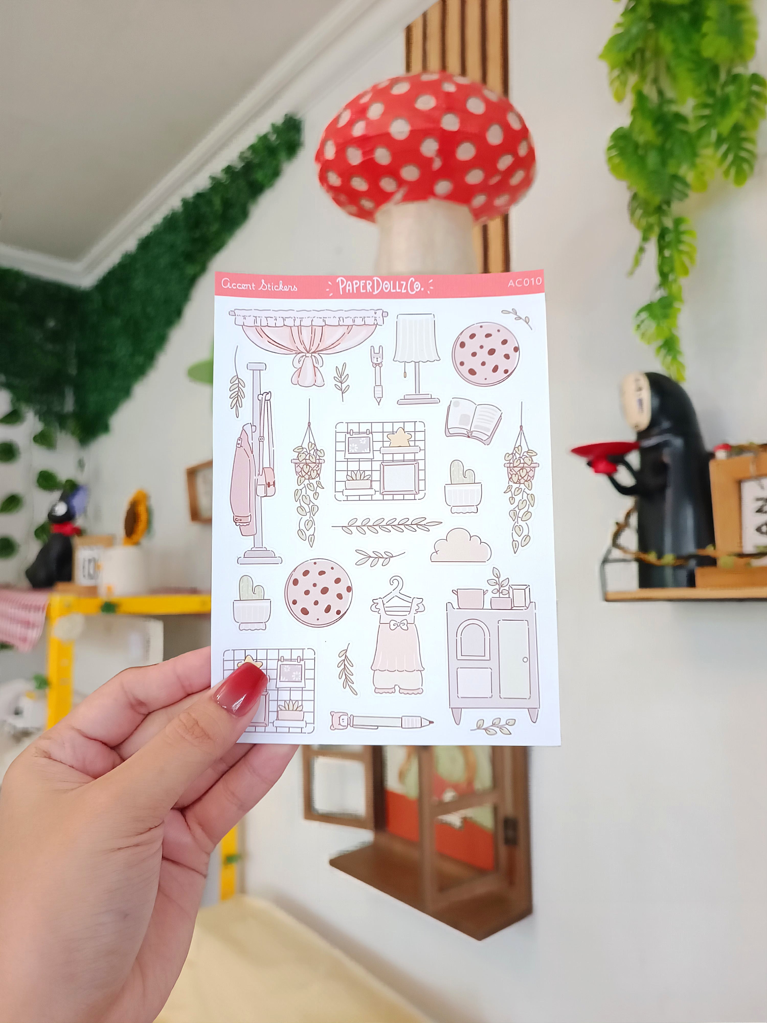 Pastel Home | Accent Sticker | PaperDollzCo | ac010