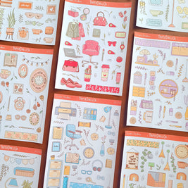 Work Office | Accent Sticker | PaperDollzCo | ac013