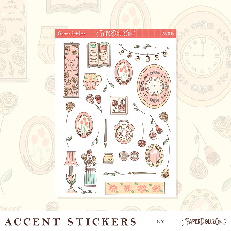 Work Office | Accent Sticker | PaperDollzCo | ac012