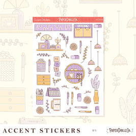 Work Office | Accent Sticker | PaperDollzCo | ac014